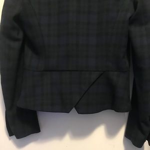 Zara Tartan Plaid Envelope Blazer Size Small